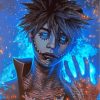 Dabi Japanese Anime Art paint by numbers