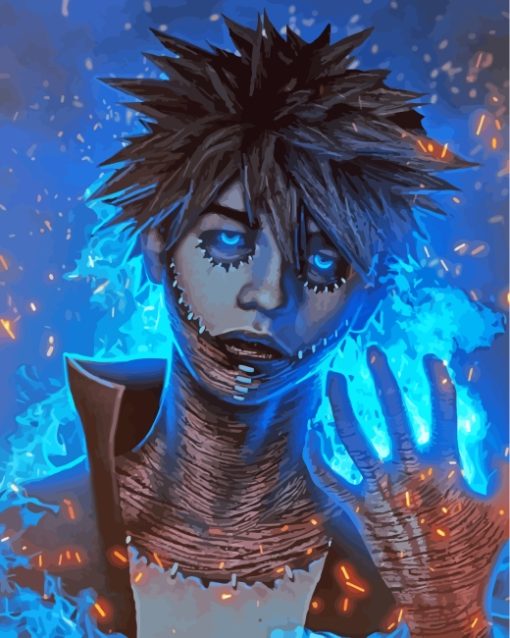 Dabi Japanese Anime Art paint by numbers