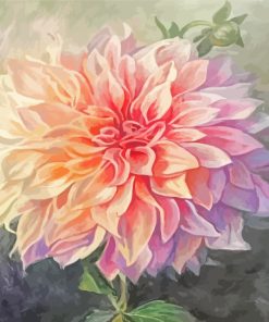 Art Flower Dahlia paint by numbers