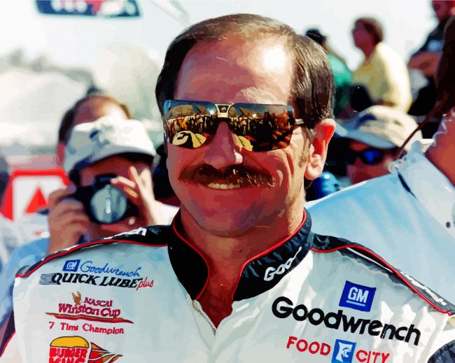 Dale Earnhardt Racer paint by numbers