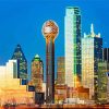 Dallas City Buildings paint by numbers