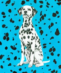 Aesthetic Dalmatian Dog paint by numbers