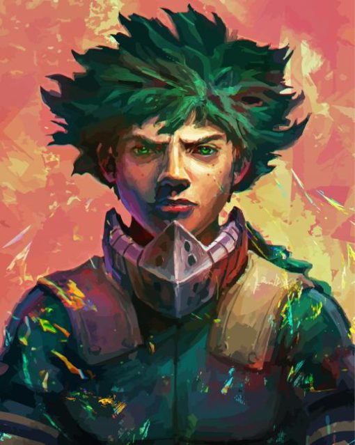 Izuku Midoriya Deku Art paint by numbers