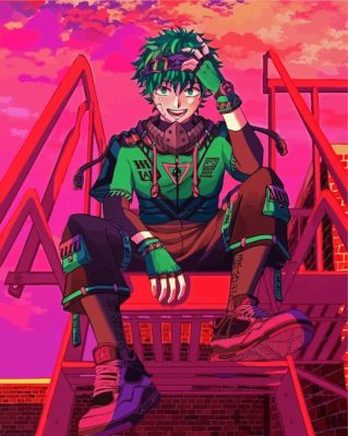 Izuku Midoriya Character paint by numbers