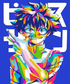 Deku Pop Art paint by numbers