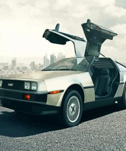 DMC Delorean Car paint by numbers