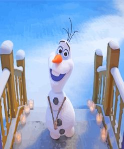 Olaf Frozen Disney paint by numbers