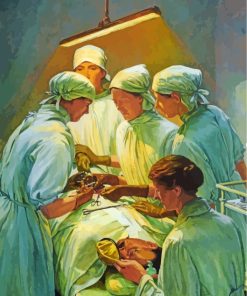 Doctors In The Operation Art paint by numbers