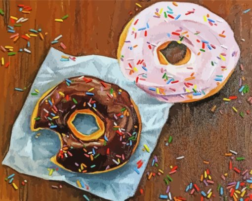 Delicious Donuts paint by numbers