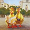 Ducklings Tourists paint by numbers
