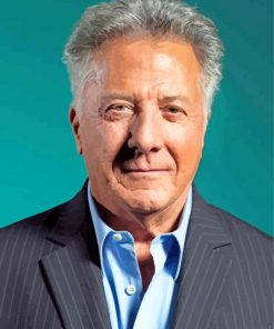 Dustin Hoffman Portrait paint by numbers