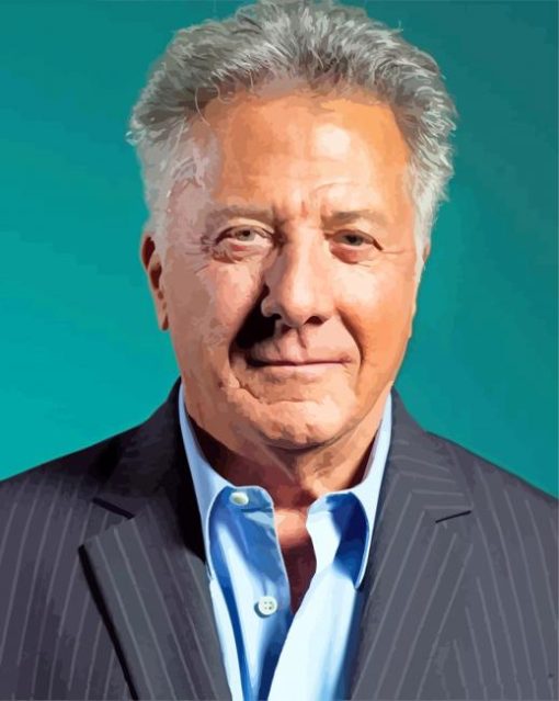 Dustin Hoffman Portrait paint by numbers