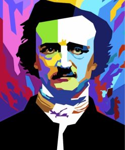 Edgar Allan Poe Pop Art paint by numbers