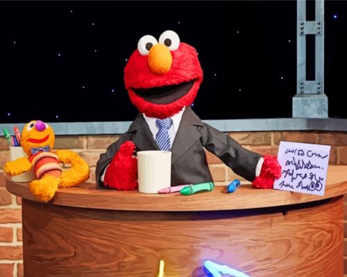 Elmo Show paint by numbers