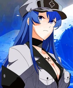 Esdeath Japanese Character paint by numbers