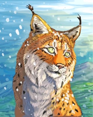 Eurasian Lynx Animal paint by numbers