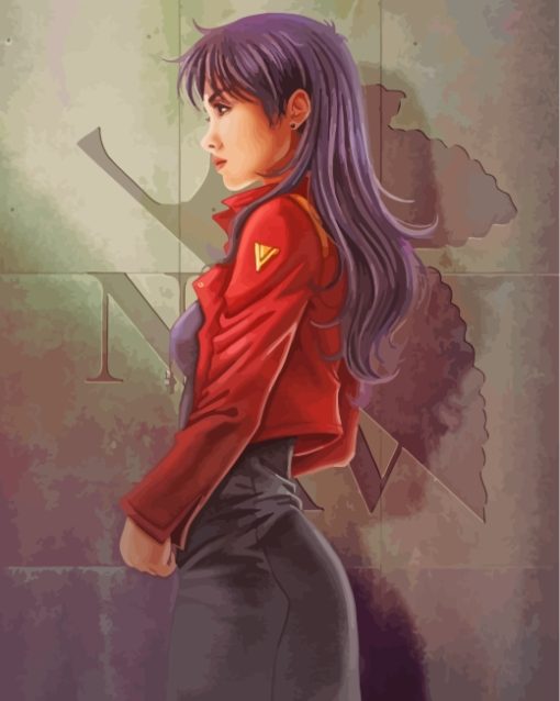 Misato Katsuragi Character paint by numbers