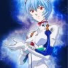 Evangelion Rei Ayanami paint by numbers