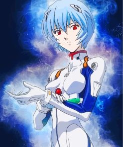 Evangelion Rei Ayanami paint by numbers