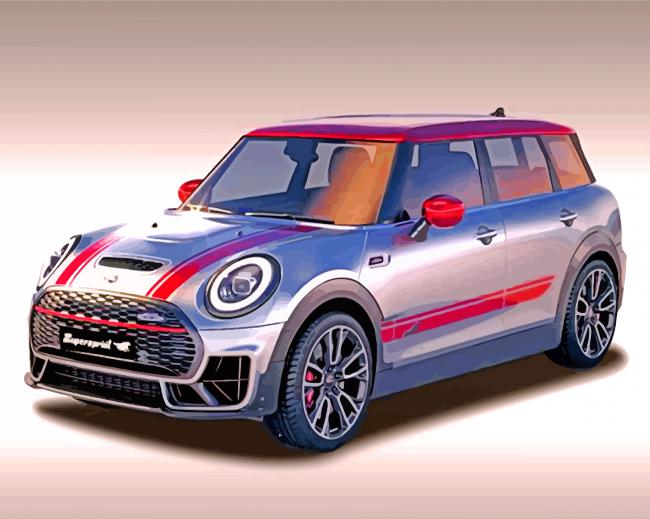 Mini Cooper F54 Car paint by numbers
