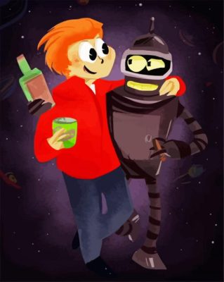 Futurama Characters paint by numbers