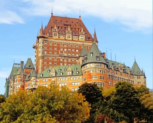 Fairmont Le Château Frontenac paint by numbers