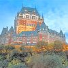 Fairmont Le Chateau Frontenac Castle paint by numbers