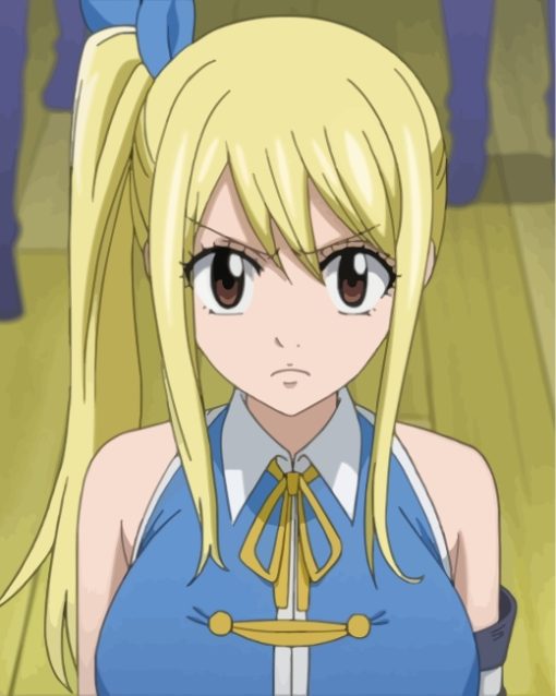 Japanese Lucy Heartfilia paint by numbers