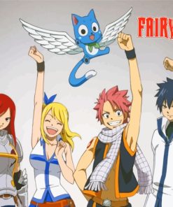 Fairy Tail Characters paint by numbers