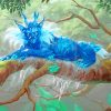 Fantasy Blue Lynx Cat paint by numbers