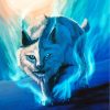 Blue Wild Lynx paint by numbers