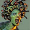 Fantasy Scary Medusa paint by numbers