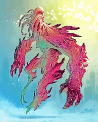 Fantasy Monster Art paint by numbers