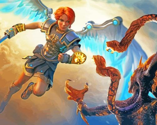 Immortals Fenyx Rising paint by numbers
