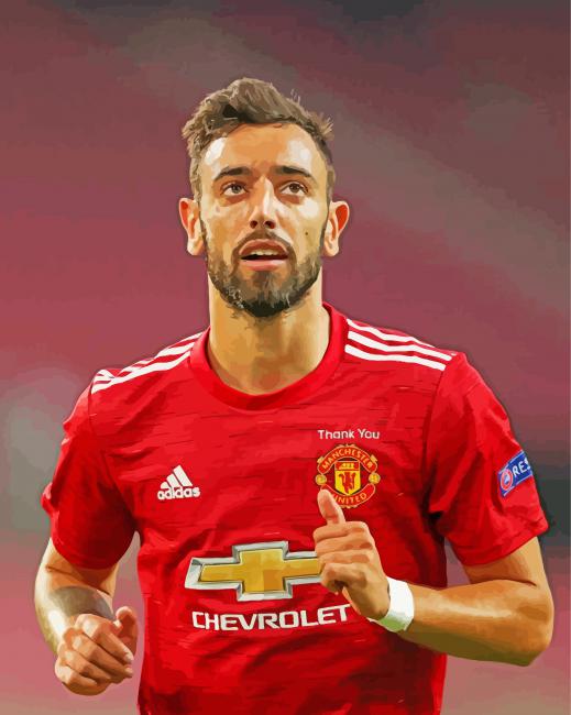 Aesthetic Bruno Fernandes paint by numbers