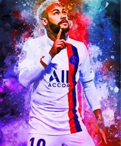 The Professional Footballer Neymar paint by numbers