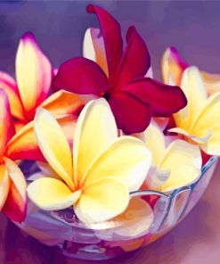 Frangipani In Bowl paint by numbers