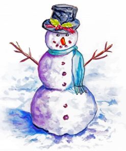 Frosty The Snowman paint by numbers