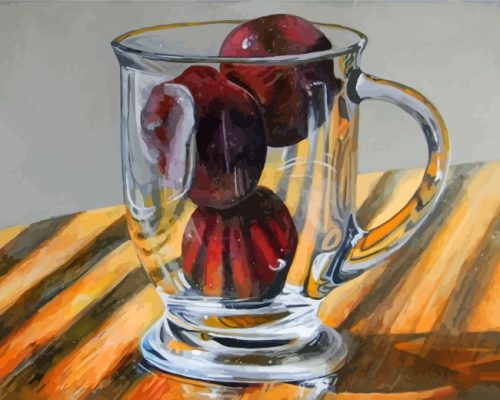 Fruit Cup Glass paint by numbers