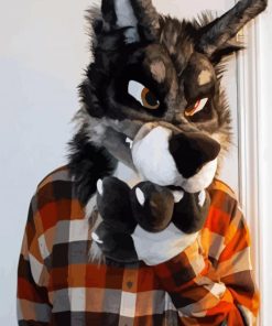 Fursuit With Clothes paint by numbers