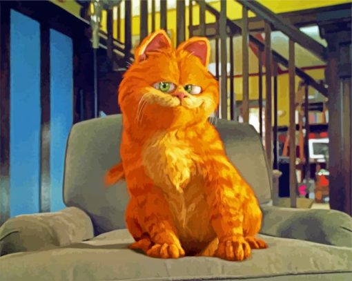 Garfield Cartoons Character paint by numbers