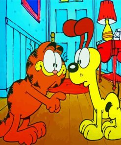 Garfield With Odie paint by numbers