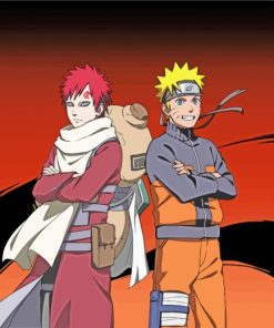 Naruto Uzumaki And Gaara paint by numbers