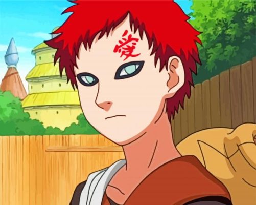 Gaara Naruto Anime paint by numbers