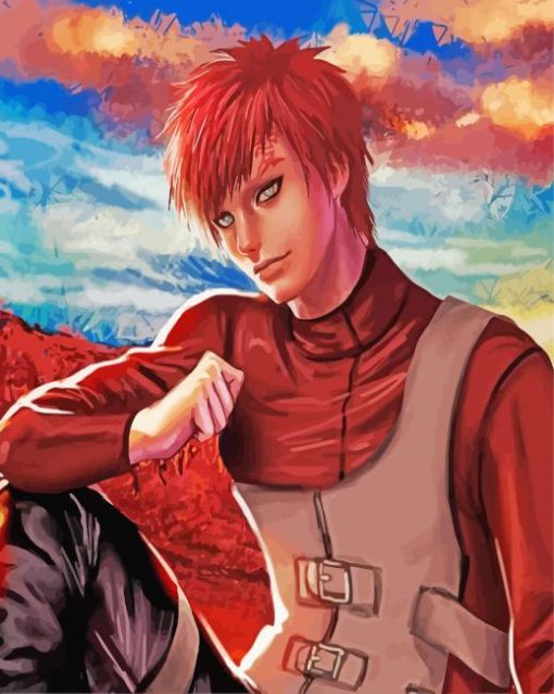 The Japanese Character Gaara paint by numbers