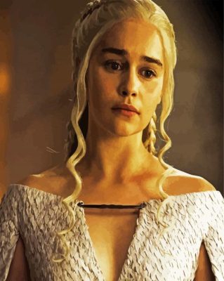 Daenerys Targaryen paint by numbers