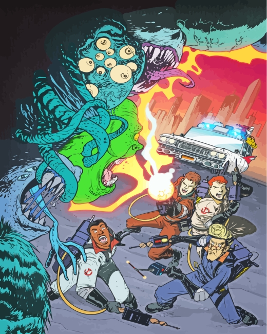 Ghostbusters Art paint by numbers
