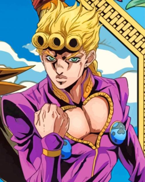 Giorno Giovanna Manga Anime paint by numbers