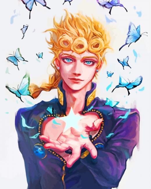Giorno Giovanna Anime paint by numbers