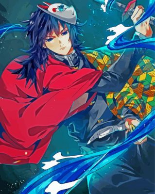 The Japanese Giyu Tomioka paint by numbers